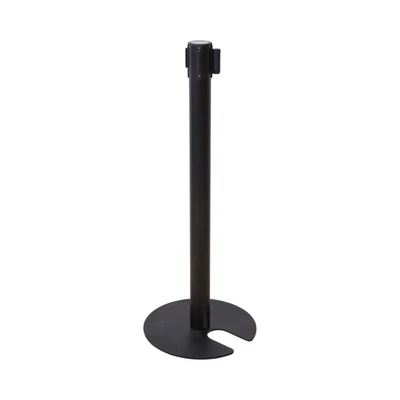 Gambar Krisbow Tiang Antrian Stackable Dengan Tali 2 Meter - Hitam