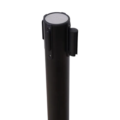 Gambar Krisbow Tiang Antrian Stackable Dengan Tali 2 Meter - Hitam