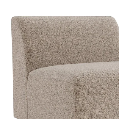 Gambar Nordia Rushville Sofa Modular Armless Fabric 1 Seater - Krem Beige