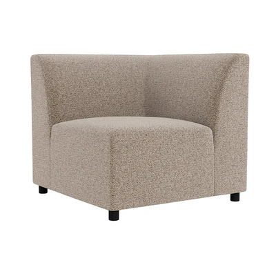 Gambar Nordia Rushville Sofa Modular Sudut Fabric 1 Seater - Krem Beige