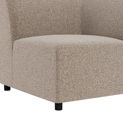 Gambar Nordia Rushville Sofa Modular Sudut Fabric 1 Seater - Krem Beige