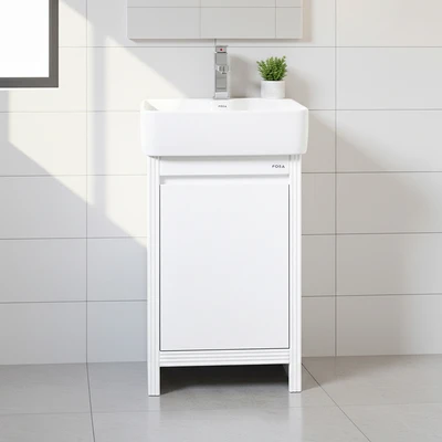 Gambar Fosa Compacto Set Kabinet Kamar Mandi PVC - Putih