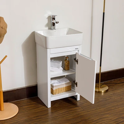 Gambar Fosa Compacto Set Kabinet Kamar Mandi PVC - Putih