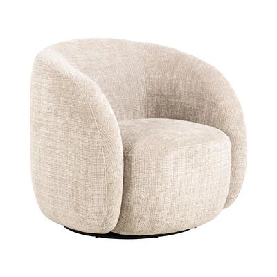 Gambar Nordia Lodi Sofa Putar Fabric 1 Seater - Krem Beige