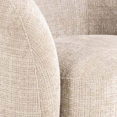 Gambar Nordia Lodi Sofa Putar Fabric 1 Seater - Krem Beige