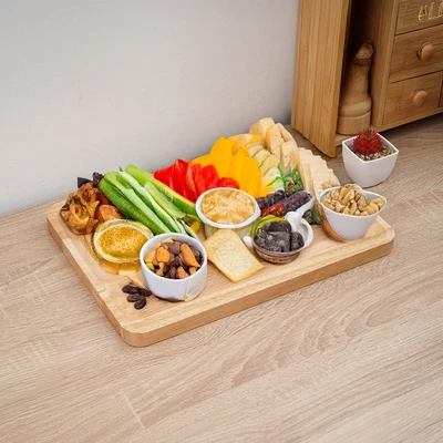 Gambar Culinart Sloop Talenan Kayu 35x25 cm - Cokelat