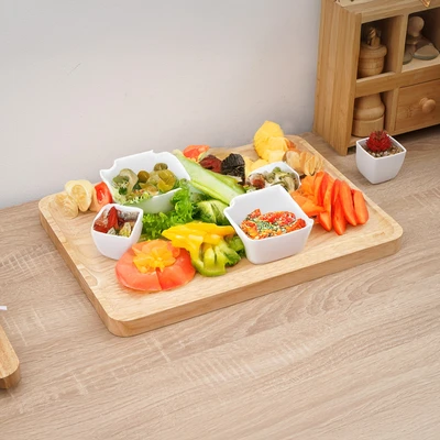 Gambar Culinart Sloop Talenan Kayu 41x29 cm - Cokelat