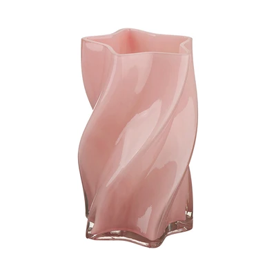 Gambar Informa Twisca Vas Bunga Kaca 13x13x21.5 cm - Pink