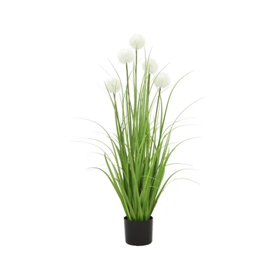 Gambar Informa Tanaman Artifisial Dandelion Grass Dengan Pot 30x30x132 cm - Hijau/Putih