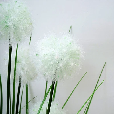 Gambar Informa Tanaman Artifisial Dandelion Grass Dengan Pot 30x30x132 cm - Hijau/Putih