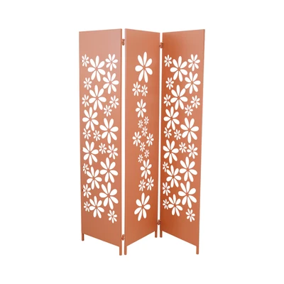 Gambar Informa Flower Partisi 3 Panel 150x47x180 cm - Pink