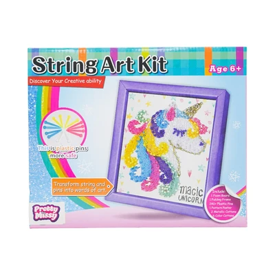 Gambar Pretty Missy Set Diy String Art Unicorn - Mix