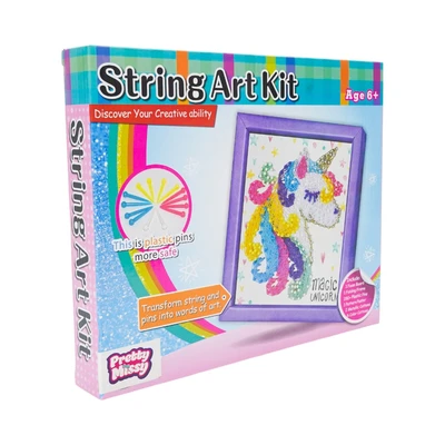 Gambar Pretty Missy Set Diy String Art Unicorn - Mix