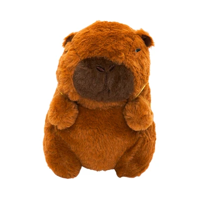 Gambar Pretty Missy Boneka Capybara Dengan Bee 20 Cm - Cokelat