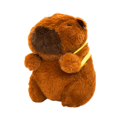 Gambar Pretty Missy Boneka Capybara Dengan Bee 20 Cm - Cokelat
