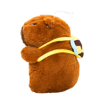 Gambar Pretty Missy Boneka Capybara Dengan Bee 20 Cm - Cokelat