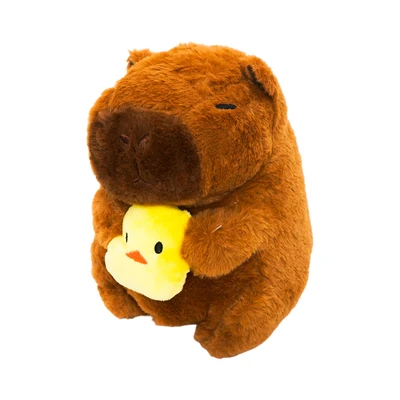 Gambar Pretty Missy Boneka Capybara Dengan Chick 20 Cm - Cokelat