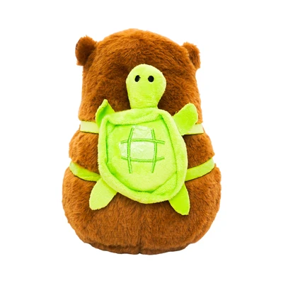 Gambar Pretty Missy Boneka Capybara Dengan Turtle 20 Cm - Cokelat