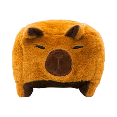 Gambar Pretty Missy Boneka Capybara Square Stackable 20 Cm - Cokelat