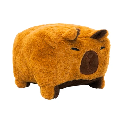 Gambar Pretty Missy Boneka Capybara Square Stackable 20 Cm - Cokelat