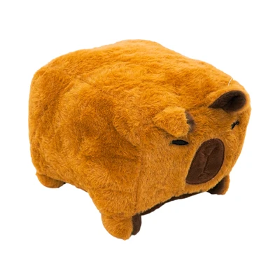 Gambar Pretty Missy Boneka Capybara Square Stackable 20 Cm - Cokelat
