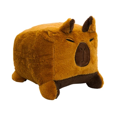 Gambar Pretty Missy Boneka Capybara Square Stackable 30 Cm - Cokelat