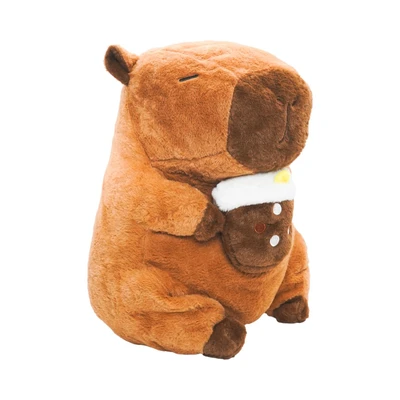 Gambar Pretty Missy Boneka Capybara Milk Tea 38 Cm - Cokelat