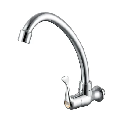 Gambar Fosa Keran Dapur Dinding ABS Chrome