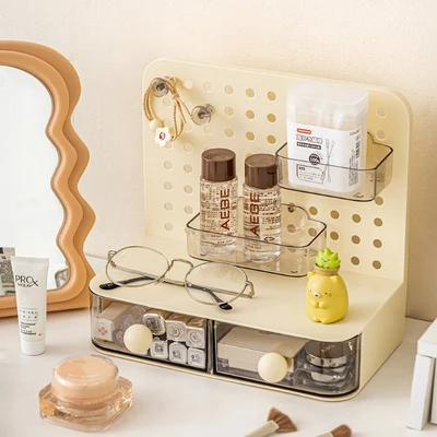 Gambar Stora Bloop Laci Penyimpanan Dengan Papan Pegboard - Krem Ivory