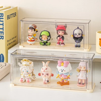 Gambar Stora Kotak Pajangan Action Figure Oval - Krem Ivory