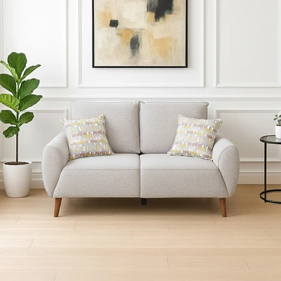 Gambar Informa Calista Sofa Fabric 2 Seater - Cokelat Muda