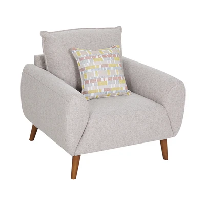 Gambar Informa Calista Sofa Fabric 1 Seater - Cokelat Muda