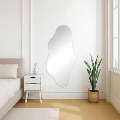 Gambar Informa Cermin Dinding Dekorasi LED Frameless Aesthetic 65x2.2x140 cm - Putih