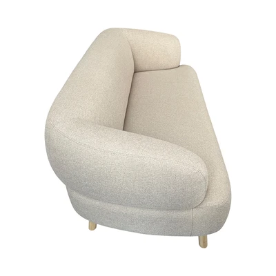 Gambar Nordia Sheridan Sofa Fabric 2 Seater - Krem