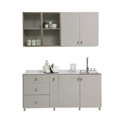 Gambar Informa Ivest-2 Kitchen Set Dengan Wastafel - Abu-abu Taupe
