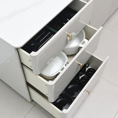 Gambar Informa Ivest-2 Kitchen Set Dengan Wastafel - Abu-abu Taupe