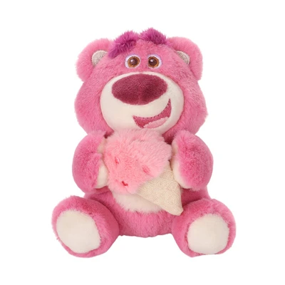 Gambar Disney Gantungan Kunci Boneka Lotso Ice Cream 10 Cm - Pink