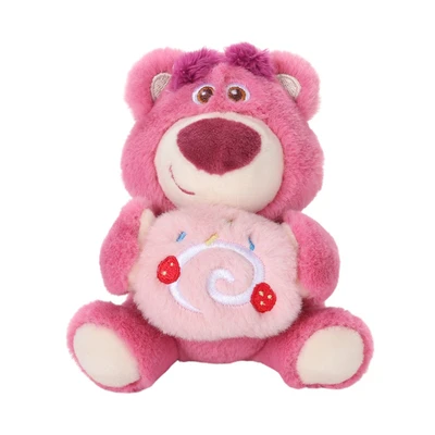 Gambar Disney Gantungan Kunci Boneka Lotso Cake Roll 10 Cm - Pink