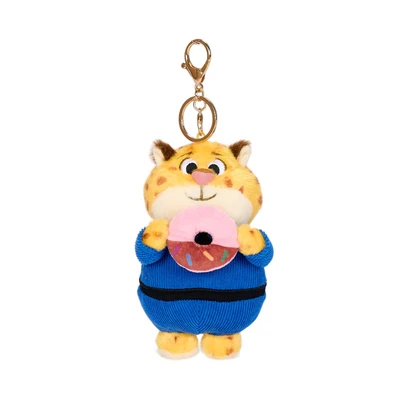 Gambar Disney Gantungan Kunci Boneka Zootopia Ben Doughnut 10 Cm - Biru/kuning