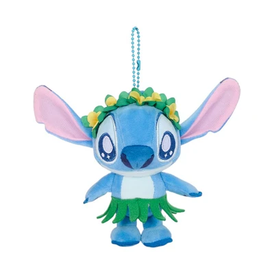 Gambar Disney Gantungan Kunci Boneka Party Stitch Hawai 10 Cm - Biru