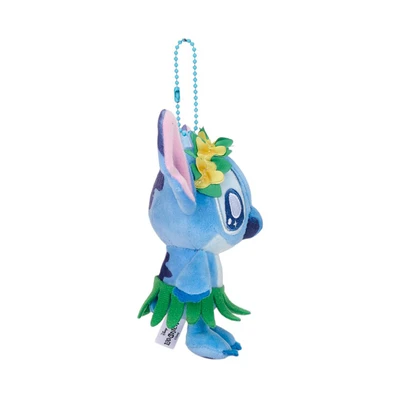 Gambar Disney Gantungan Kunci Boneka Party Stitch Hawai 10 Cm - Biru