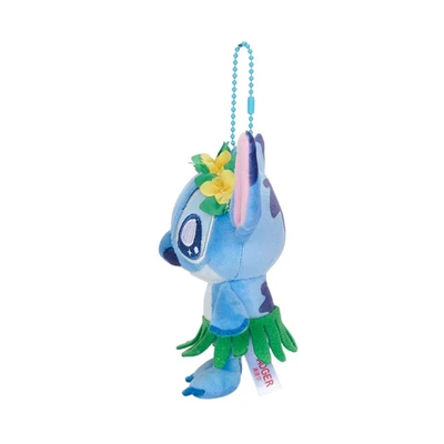 Gambar Disney Gantungan Kunci Boneka Party Stitch Hawai 10 Cm - Biru