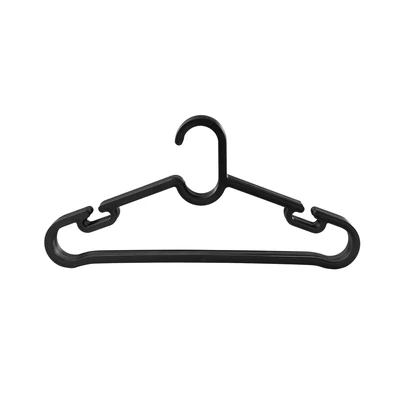 Gambar Selma Yovie Hanger Baju Plastik PP Basic 39 cm Set 5 pcs - Hitam