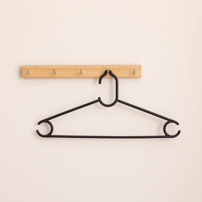 Gambar Selma Yovie Hanger Baju Plastik PP Loop 40.5 cm Set 5 pcs - Hitam
