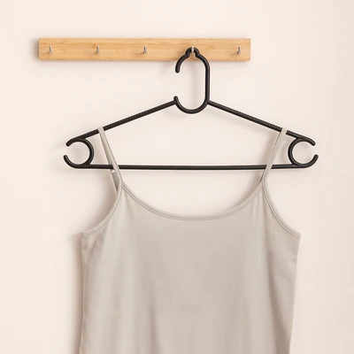 Gambar Selma Yovie Hanger Baju Plastik PP Loop 40.5 cm Set 5 pcs - Hitam