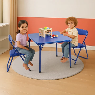 Gambar Soleil Kiddie Kursi & Meja Lipat Anak Set 3 pcs - Biru