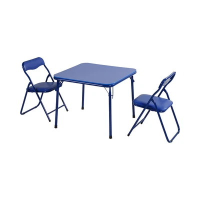 Gambar Soleil Kiddie Kursi & Meja Lipat Anak Set 3 pcs - Biru