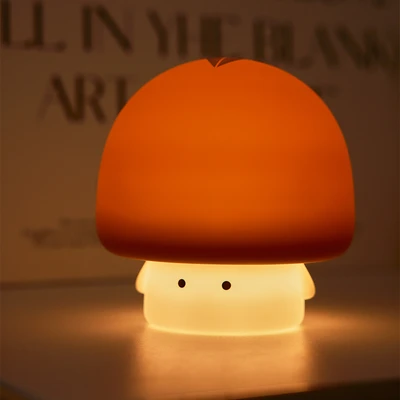 Gambar Informa Lampu Tidur Rechargeable Fungo 11x11x12 cm - Cokelat