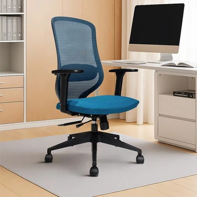 Gambar Sieben Koda Kursi Kantor Sandaran Rendah - Biru