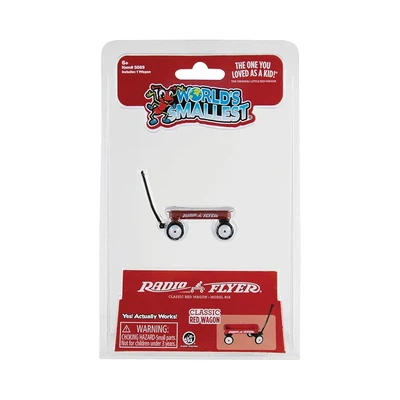 Gambar Sbego Worlds Smallest Miniatur Radio Flyer Classic Wagon - Merah